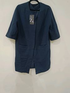 Navy Blue Trench Coat For Women