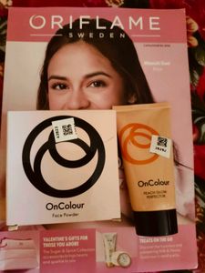 Oriflame OnColour Face Powder &amp;glow  peach Perfect