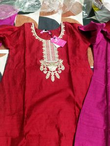 Elegant Embroidered Kurta Sets (Set of 2)