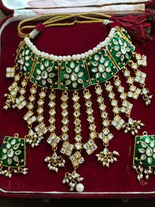 Green Kundan Bridal Jewelry Set