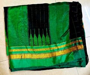 Black silk saree