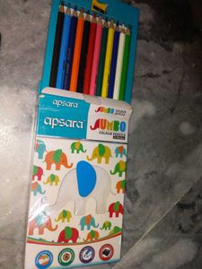 Apsara Jumbo Colour Pencils (12 Shades)