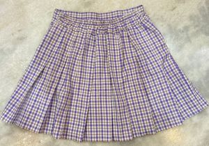 lavender mini skirt