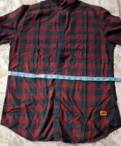 ROADSTER Men's Red &amp; Black Plaid Shirt