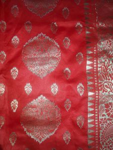 Red Pure Katan Silk Banarasi Saree