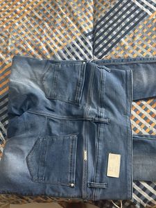 y2k Blue Lace-Up Jeans