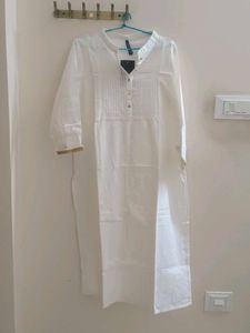 Never worn Elegant White Cotton Kurta