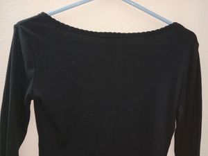 Forever 21 Deep Neck Full Sleeve Top