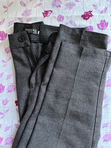 Grey Formal Trouser For Women