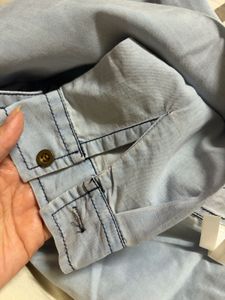 Light Blue Denim Maxi Dress