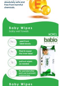 Babio Baby Wet Towels - 80 Count