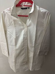 Classic Polka Dot Button-Up Shirt
