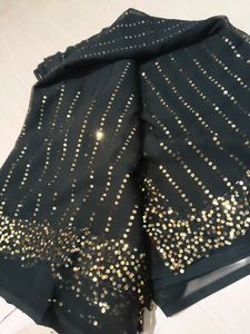 Embellished Black Saree