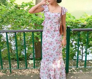 Floral Print Maxi Dress