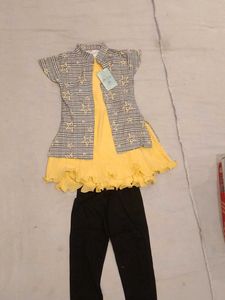Cute Yellow Dress with Jacket