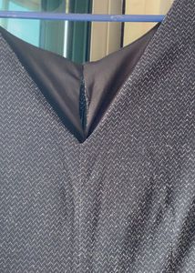 simple black A line dress