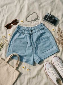 Light Wash Denim Shorts