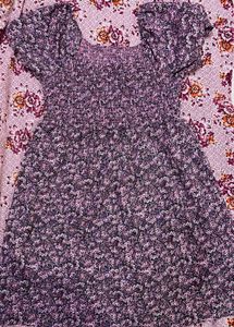Floral Print Puff Sleeve Top