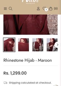 Premium Dupatta with Rhinestone and Diamon