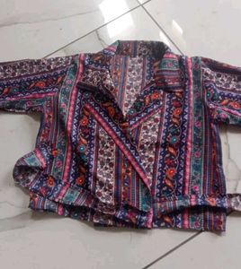 Stylish Printed Wrap Top