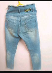 High Waisted Light Wash Jeans