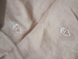 Women's Beige Embroidered anaarkali Kurta