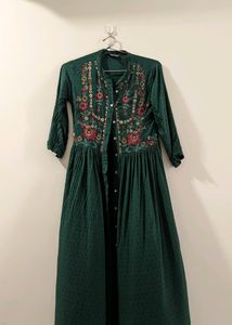Ritu Kumar Embroidered maxi jacket Dress
