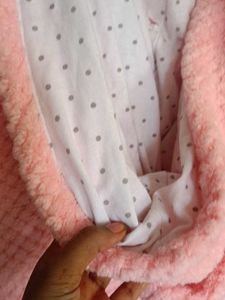 Soft Pink Plush Robe