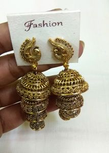 Long Jhumka Earrings