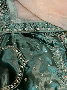 Semistitched Semi Bridal Lehenga