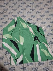 Green One-Shoulder Top
