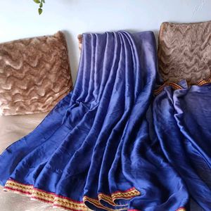 🛍️Shaded Blue Saree with Embellished Blouse