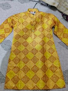 Boys Yellow Kurta