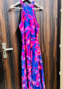 Bohemian Abstract Print Maxi Dress