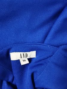 Royal Blue V-Neck A-Line Dress