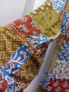 Bohemian Patchwork Kurta Top