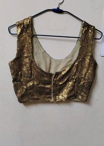 Combo Set Kurta With Sleeveless Sequence Blouse