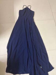 Elegant Navy Blue Maxi Dress