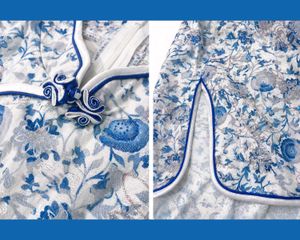 Porcelain Blue Blossom Cheongsam dress