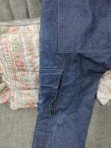 Blue Denim Cargo Pants...