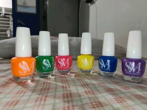 Nail Polish Set Imported - 6 Colours