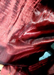 Men's Burgundy Textured Button-Down Shirt