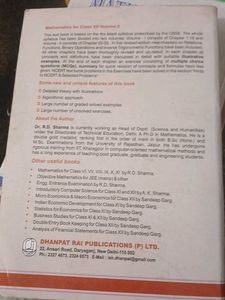 R.D. Sharma Mathematics Class XII Vol 2