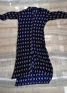 Elegant Blue Diamond Print Kurta