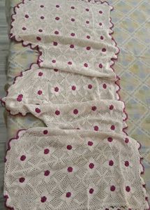 Crocheted sofa back cover set