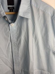 Light Blue Dotted Men's Dress Shirt