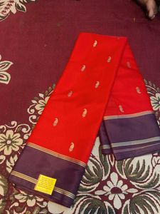 Beautiful Rest Orange Saree with Dark Border