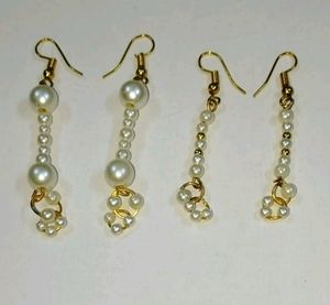 Modern unique Eyer rings Fancy jadawi Pearls