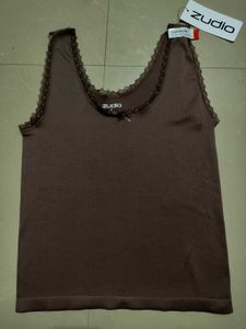 Zudio Lace Trim Tank Top