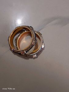 Elegant Embellished Bangles (Set of 2)